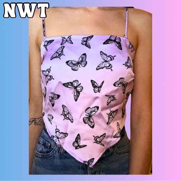 Butterfly Handkerchief Top - Picture 3 of 10